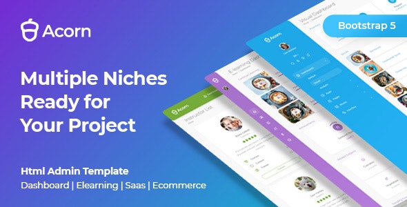 Acorn - Bootstrap 5 Laravel .Net 后台管理面板