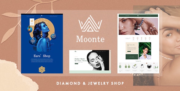 Moonte – 金银珠宝首饰奢侈品商店 WooCommerce 模板