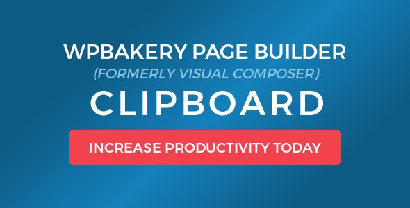 WPBakery Page Builder Clipboard - 可视化复制克隆插件-云模板