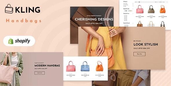 Kling - 时尚鞋服背包网站 Shopify 商店模板