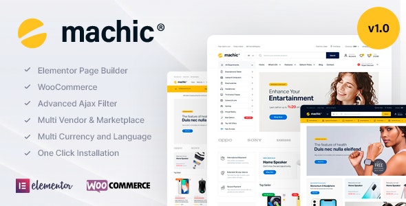 Machic - 电子数码产品在线商店 WooCommerce 主题