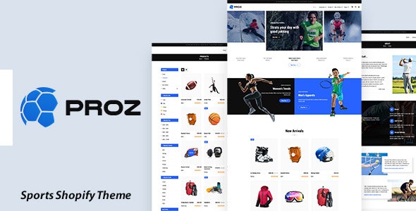 Proz - 体育用品在线商店 Shopify 主题