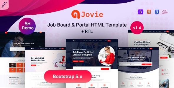 Jovie - 求职招聘工作发布网站 HTML 模板