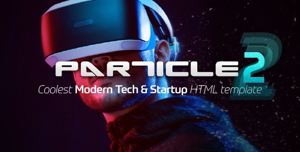 Particle - 现代信息技术初创公司 HTML 模板-云模板
