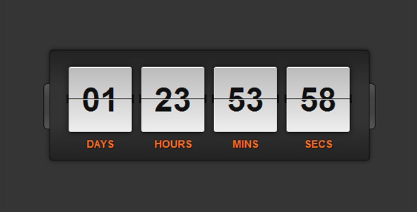CSS3倒计时时钟动画特效代码
