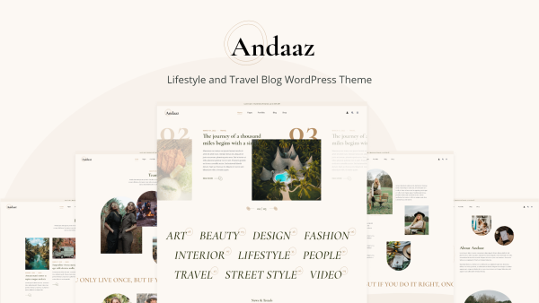 Andaaz - 生活日志旅游博客网站 WordPress 主题