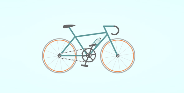纯CSS3实现自行车动画特效