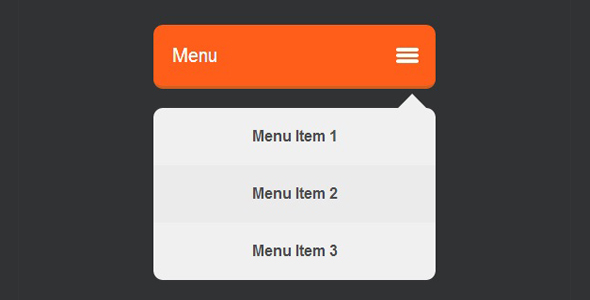 CSS3 自定义汉堡菜单折叠下拉框菜单-云模板