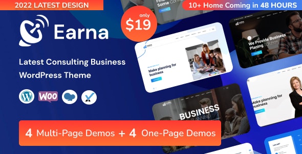 Earna - 财务咨询业务代理记账 WordPress 主题-云模板