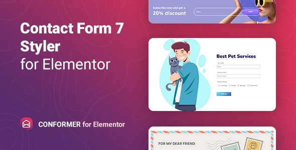 Contact Form 7 styler for Elementor – 联系表单7可视化编辑插件-云模板