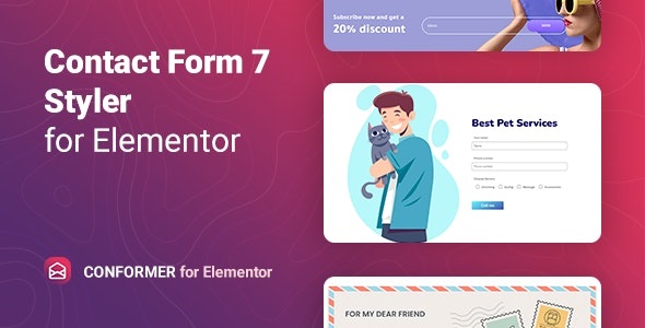 Contact Form 7 styler for Elementor – 联系表单7可视化编辑插件