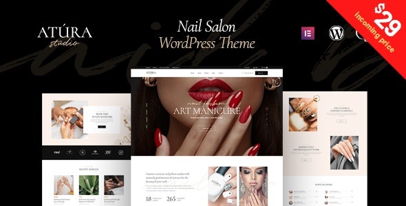 Atura - Nail & Beauty Salon WordPress Theme