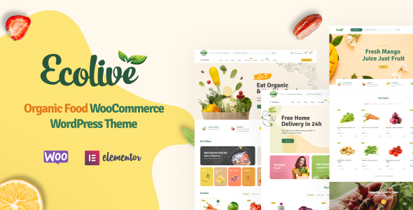 Ecolive - 有机食品网上商店WooCommerce主题