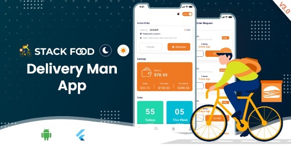 StackFood Multi Restaurant - 餐饮美食食品订购外卖应用程序