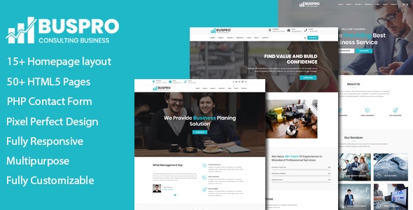 Buspro - 多用途企业集团公司商业WordPress网站模板