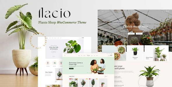 Flacio - 绿植花卉网上商店WooCommerce电商模板