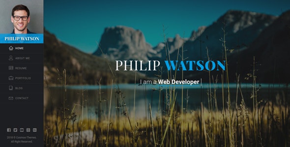 Watson - 个人简历作品展示网站 HTML 模板