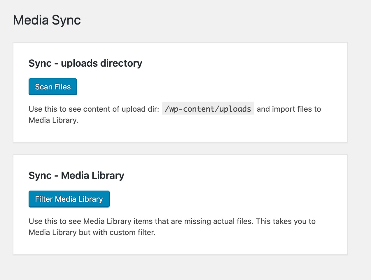 Media Sync 媒体同步插件将FTP上传的图片导入到媒体库