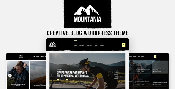 Mountania - 创意简洁博客网站模板 WordPress 主题