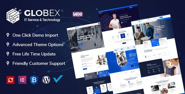 Globex - IT 解决方案和服务 WordPress 主题