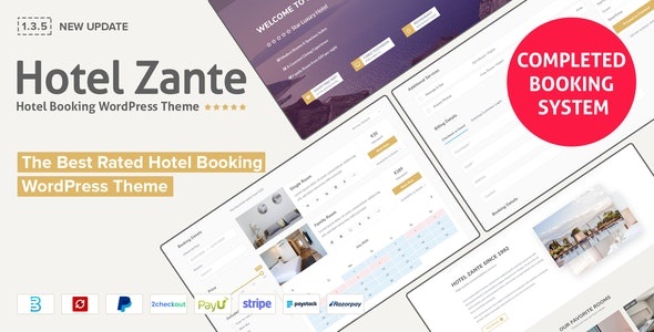 Hotel Zante - Hotel Booking Theme