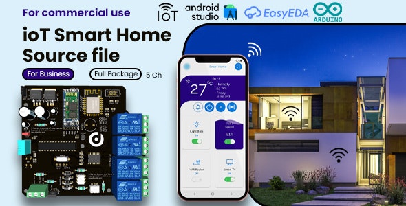 ioT Smart Home Automation Android App - 自动化物联网智能家居应用程序