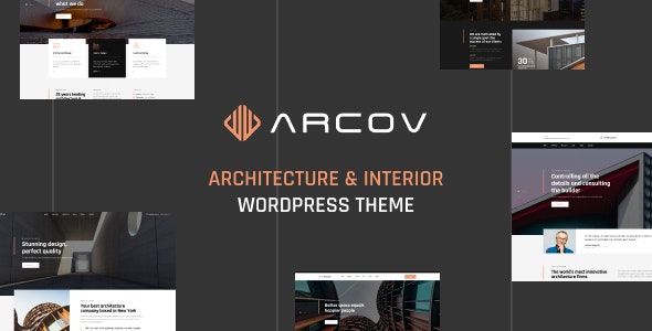 Arcov - 建筑设计室内装修企业网站 WordPress 主题