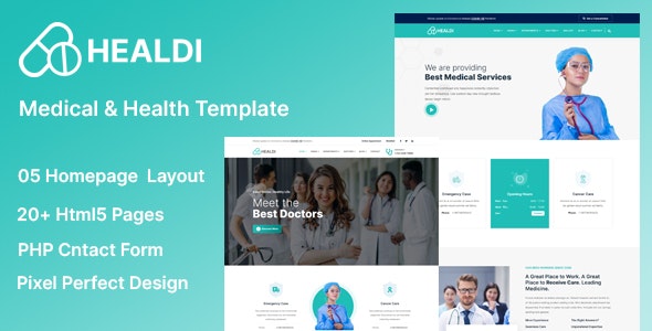 Healdi - 医疗健康网站HTML5模板