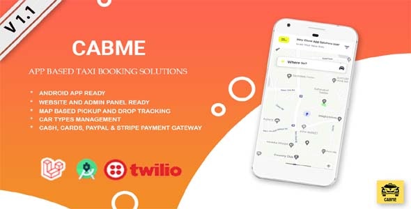 Cabme - 企业级完整出租车应用程序 Android + Web