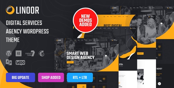 Linoor - Digital Agency Services WordPress Theme