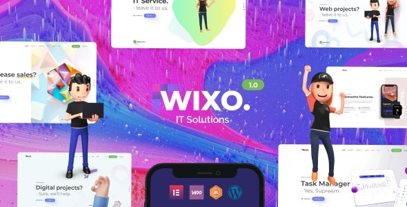 Wixo -  IT 信息技术解决方案 WordPress 主题
