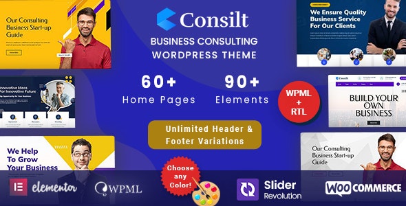 Consilt - 高端多用途企业网站模板 WordPress 主题