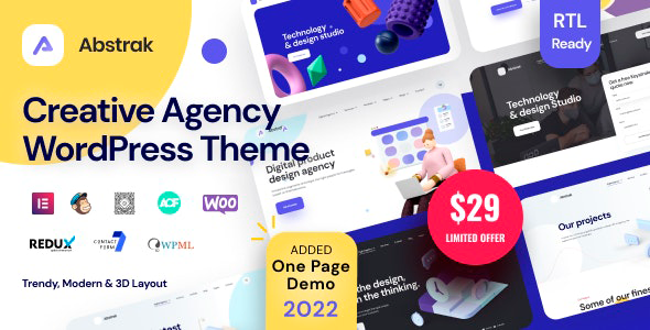 Abstrak - Creative Agency Theme