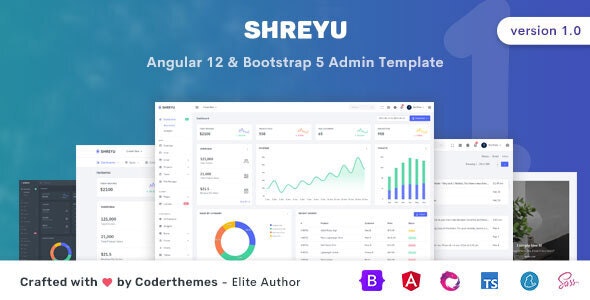 Shreyu - Angular 12 Admin & Dashboard Template