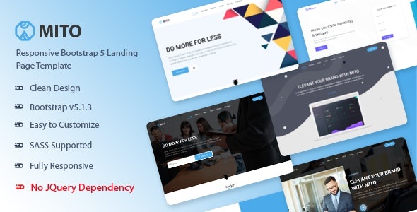 Mito - Bootstrap 5 Landing Page Template