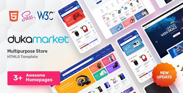 Duka Market - Multipurpose eCommerce HTML5 Template