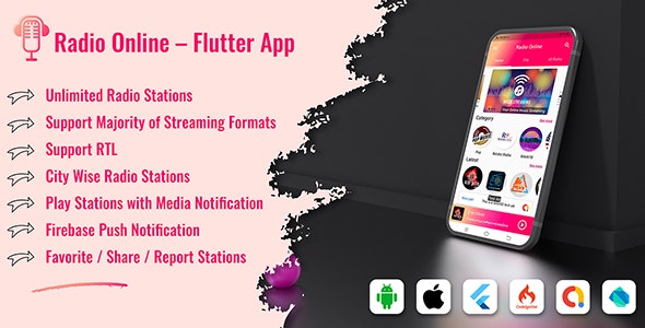 Radio Online - Flutter Full App