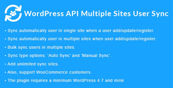 WordPress API Multiple Sites User Sync