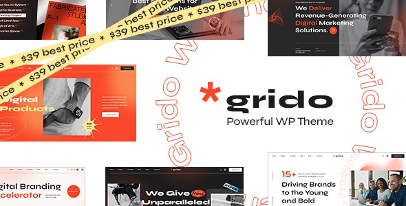 Grido - 高端创意产品展示企业网站 WordPress 模板