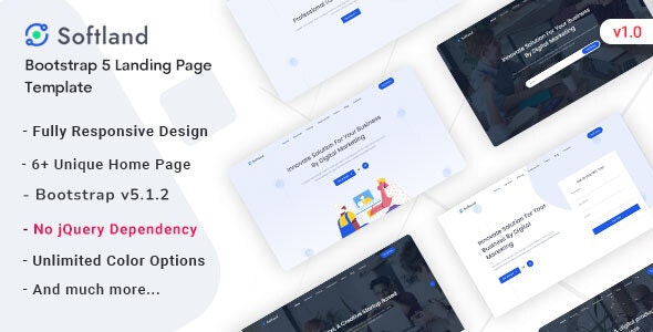 Softland - Saas & Software Landing Page Template