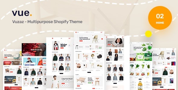 Vuzaz - 最小的电子商务网站 Shopify 主题
