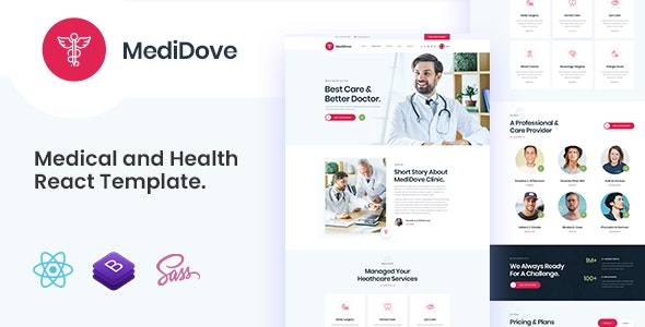 MediDove - Medical and Health React Template