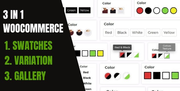 WooCommerce Variation Swatches And Additional Gallery - 属性转换产品相册插件