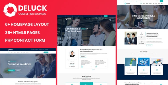 Deluck - 多用途企业商务网站HTML5模板
