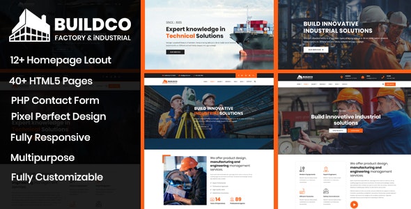 Buildco - Factory, Industrial & Construction Template