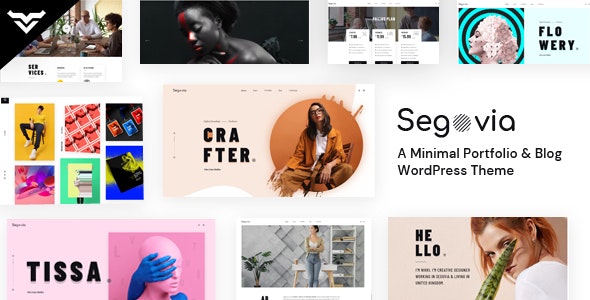 Segovia- A Minimal Portfolio And Blog WordPress Theme