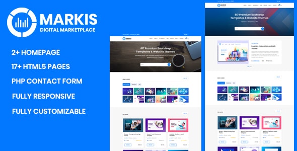 Markis - 数字作品交易市场HTML5模板