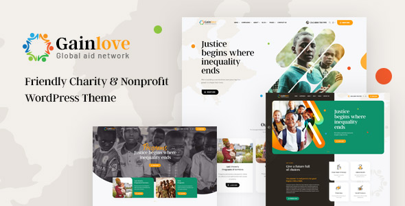 Gainlove - 非营利慈善公益组织募捐网站WordPress主题