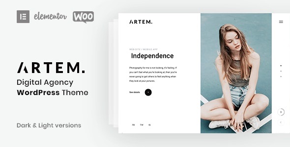 Artem - Digital Agency WordPress Theme