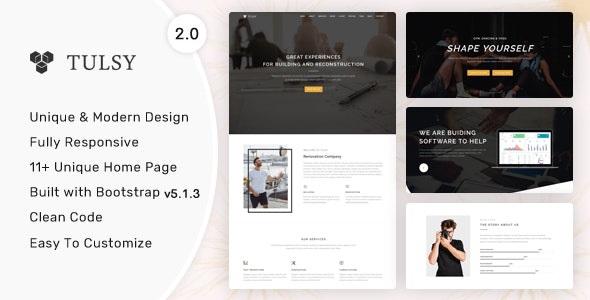 Tulsy - Multipurpose Landing Page Template